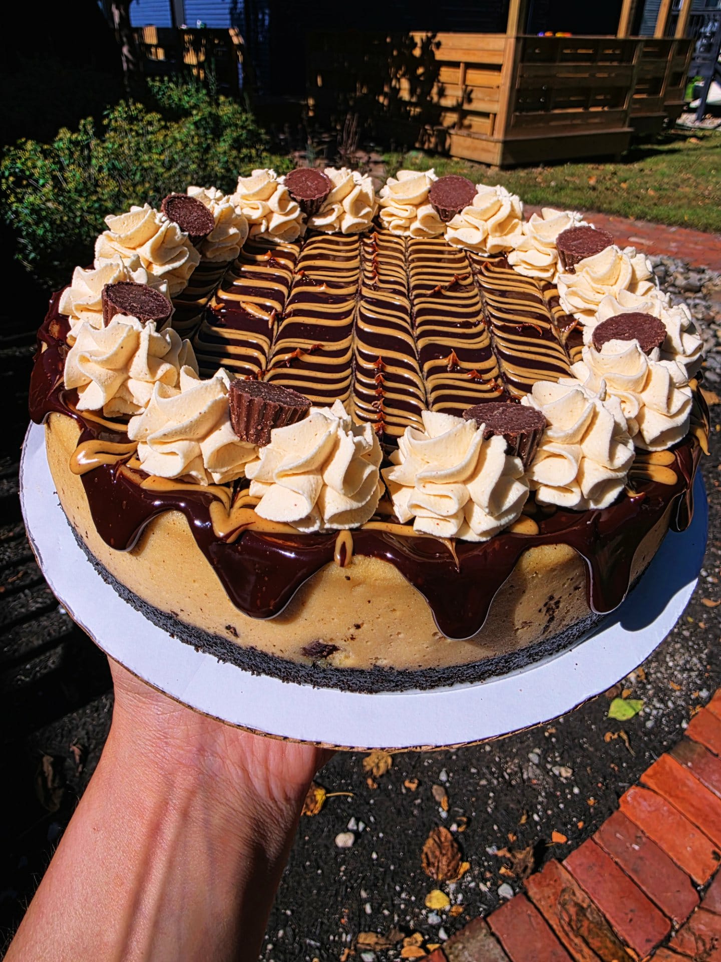 Whole-Reese's-PB-Cup-Cheesecake